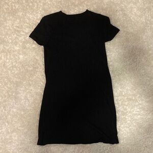 Old Navy Black Short Sleeve T-shirt Dress